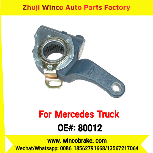 Winco OEM 80012 Brake Adjuster for Mercedes Benz Truck Automatic Slack Adjuster OEM 9454200538 Auto Parts Brake Adjusting Arm Haldex Type 1 Hole TO FIT MERCEDES Trucks LH 26 Teeth Replace Haldex 80012