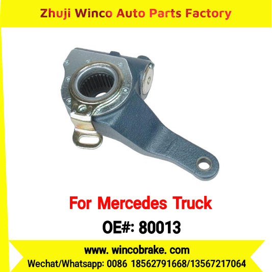 Winco OEM 80013 Brake Adjuster for Mercedes Benz Truck Automatic Slack Adjuster OEM 9454200638 Auto Parts Brake Adjusting Arm Haldex Type 1 Hole TO FIT MERCEDES Trucks RH 26 Teeth Replace Haldex 80013