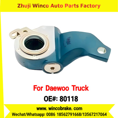 Winco OEM 80118 Replace Haldex 80118 Automatic Slack Adjuster for Korean Daewoo Trucks 25 Teeth to Southeast Asia Market