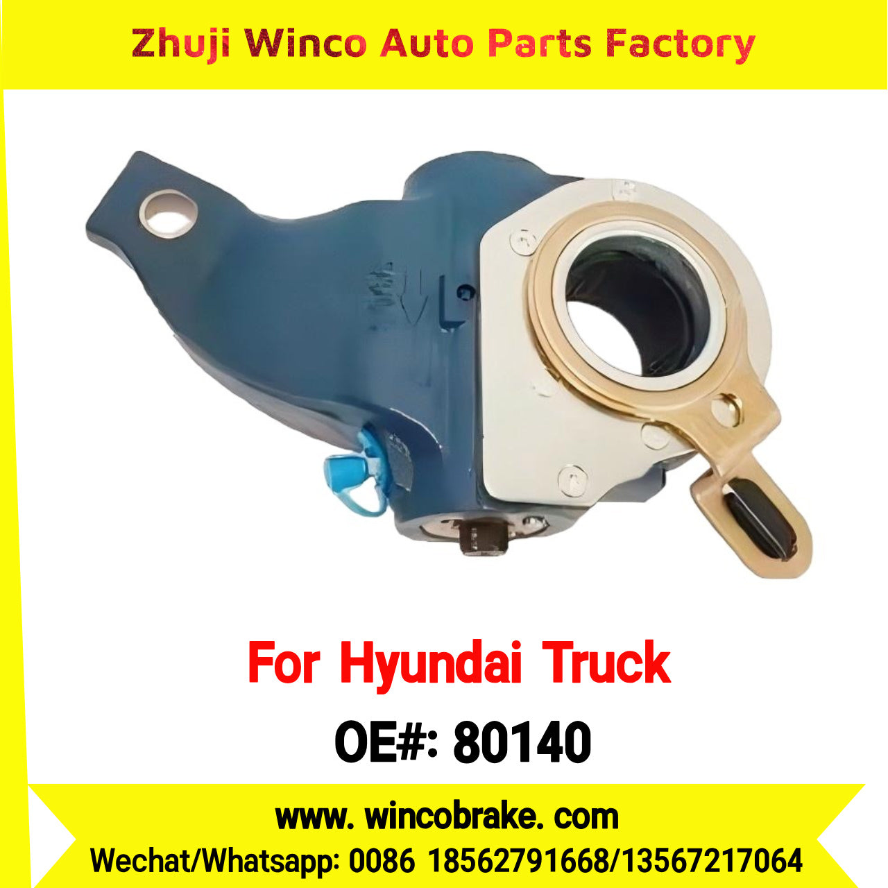 Winco OEM 80140 Automatic Slack Adjuster for Suit to Korea HYUNDAI TRUCKS Aero Space Aero Queen Trago Mega-KAP0350 OEM 58150-8C800 LH 25 Teeth to Southeast Asia Market to Replace Haldex 80140