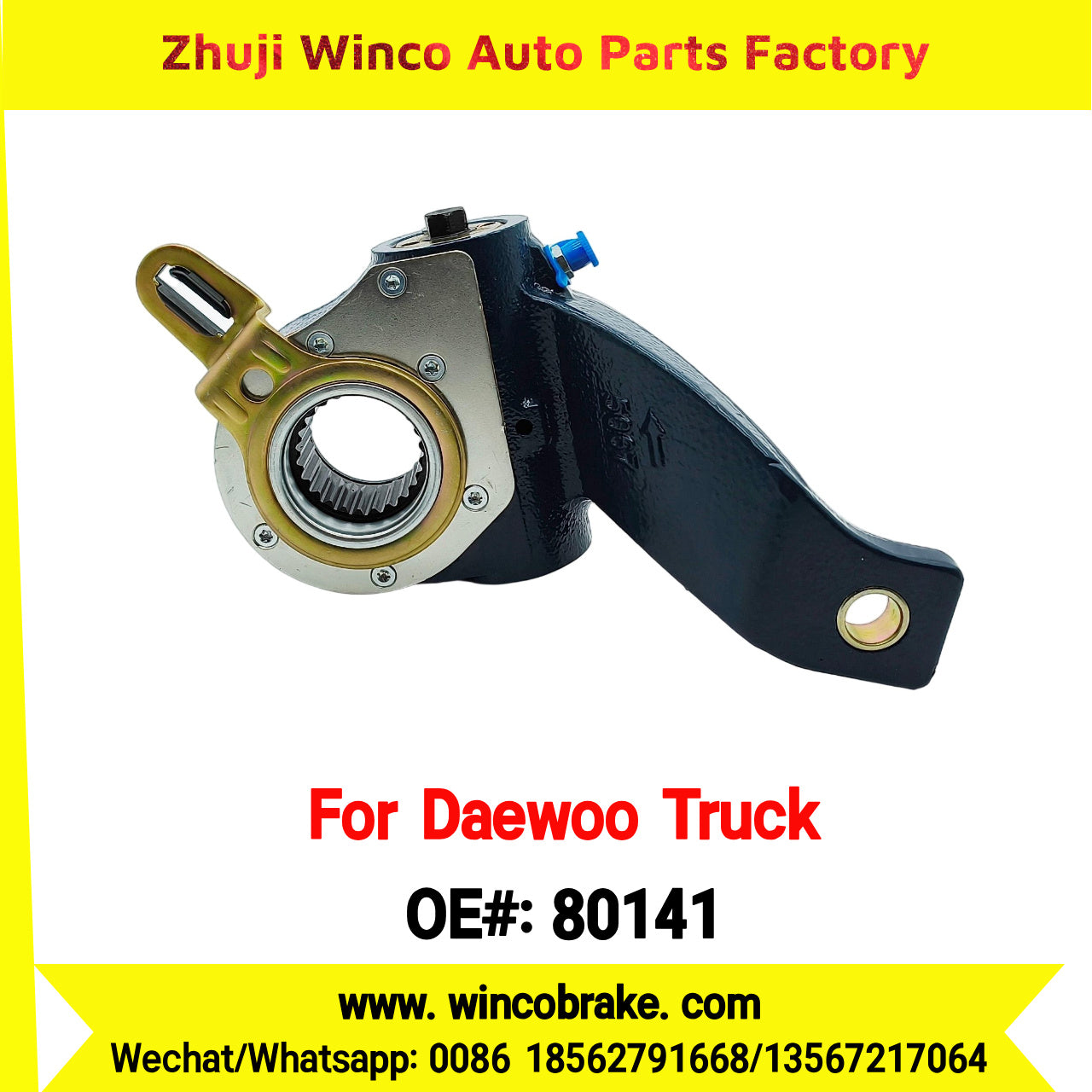 Winco OEM 80141 Automatic Slack Adjuster Suit to Daewoo Truck Parts South Korea Southeast Asia Market Replace OEM 582508C800