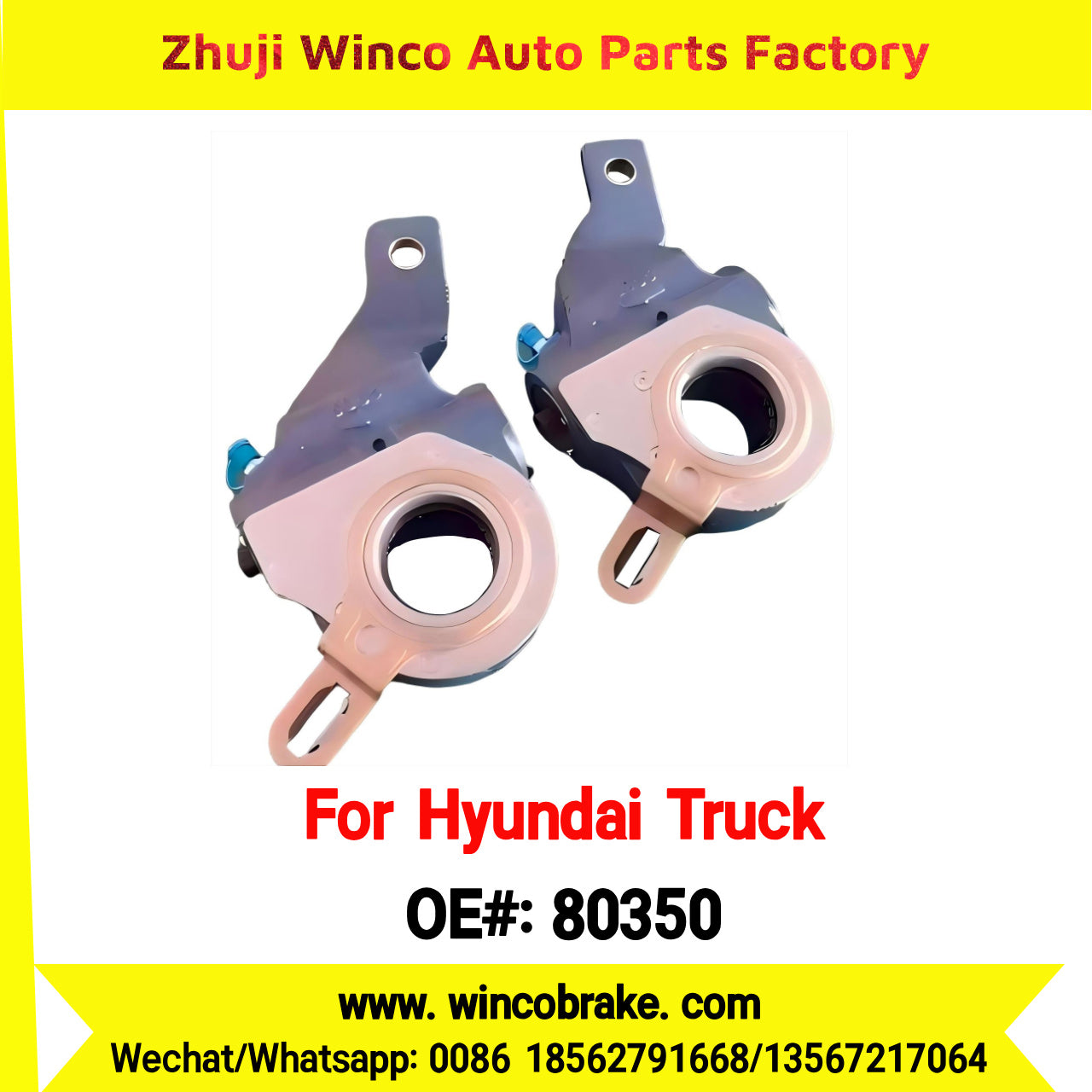Winco OEM 80350 Automatic Slack Adjuster Factory Produce 58150-7M100 to Southeast Asia Market Replace Haldex 80350