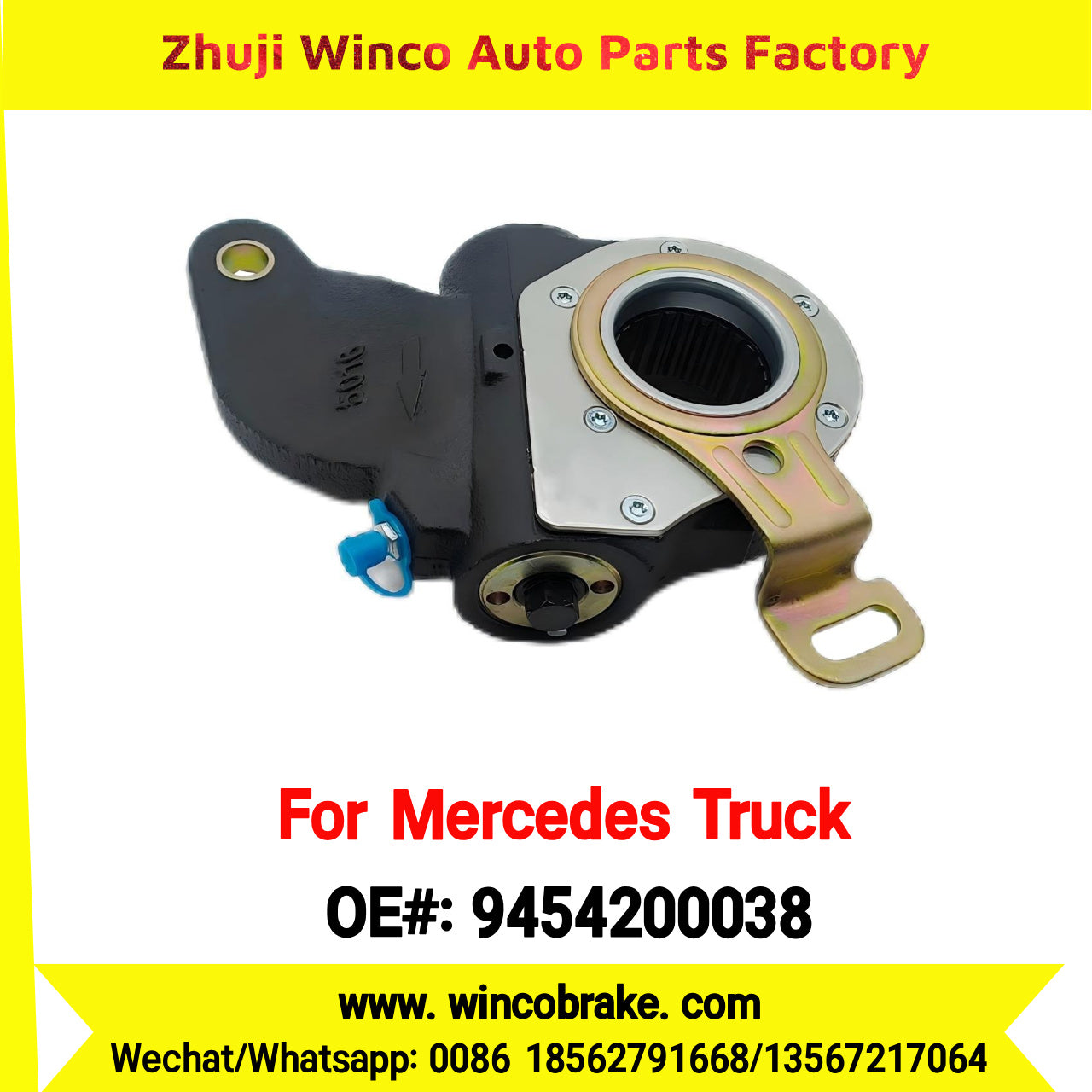 Winco OEM 9454200038 for Mercedes Benz Actros Truck Automatic Slack Adjuster Auto Parts Brake Adjusting Arm TO FIT MERCEDES TRUCKS REPLACES HALDEX 80008