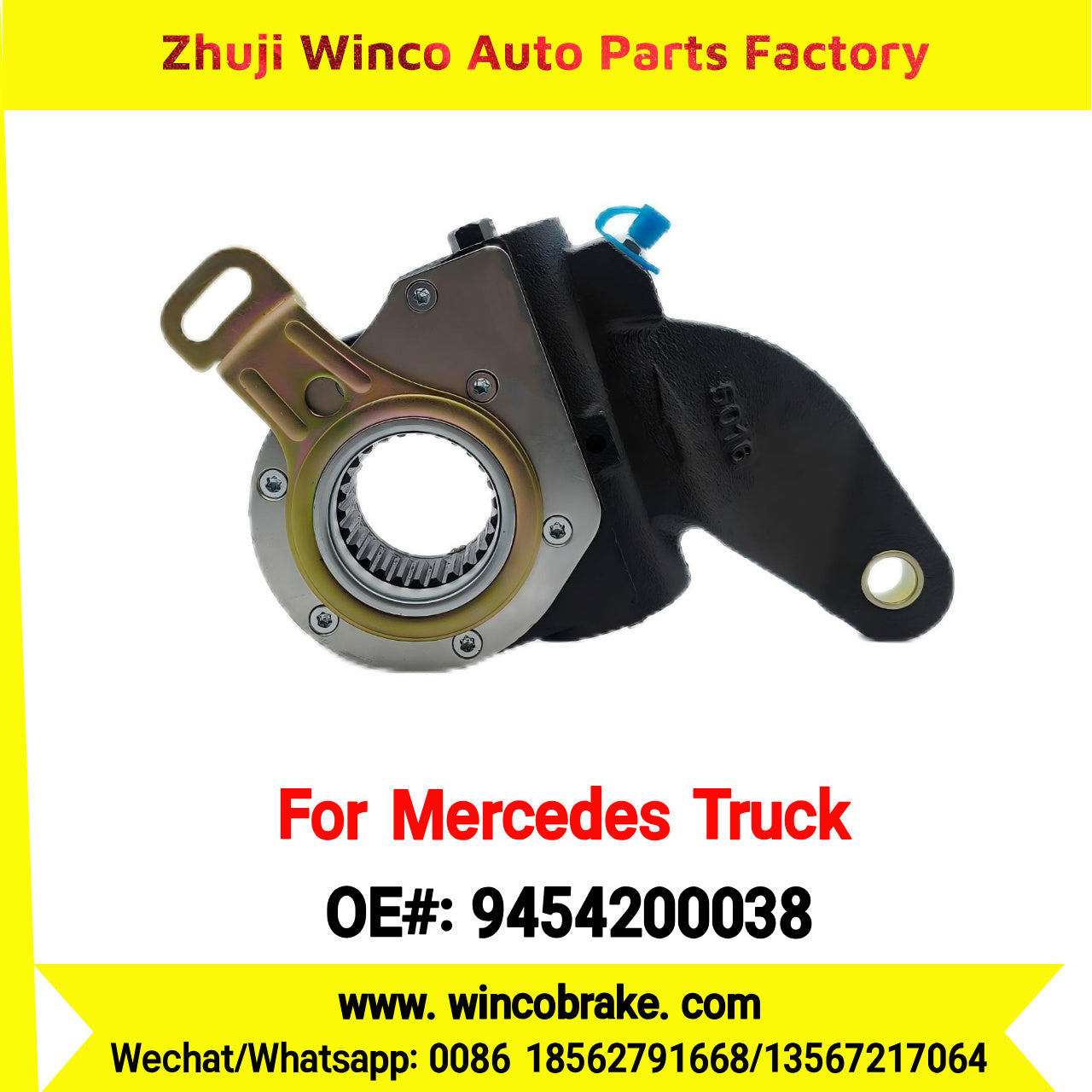 Winco OEM 9454200038 for Mercedes Benz Actros Truck Automatic Slack Adjuster Auto Parts Brake Adjusting Arm TO FIT MERCEDES TRUCKS REPLACES HALDEX 80008