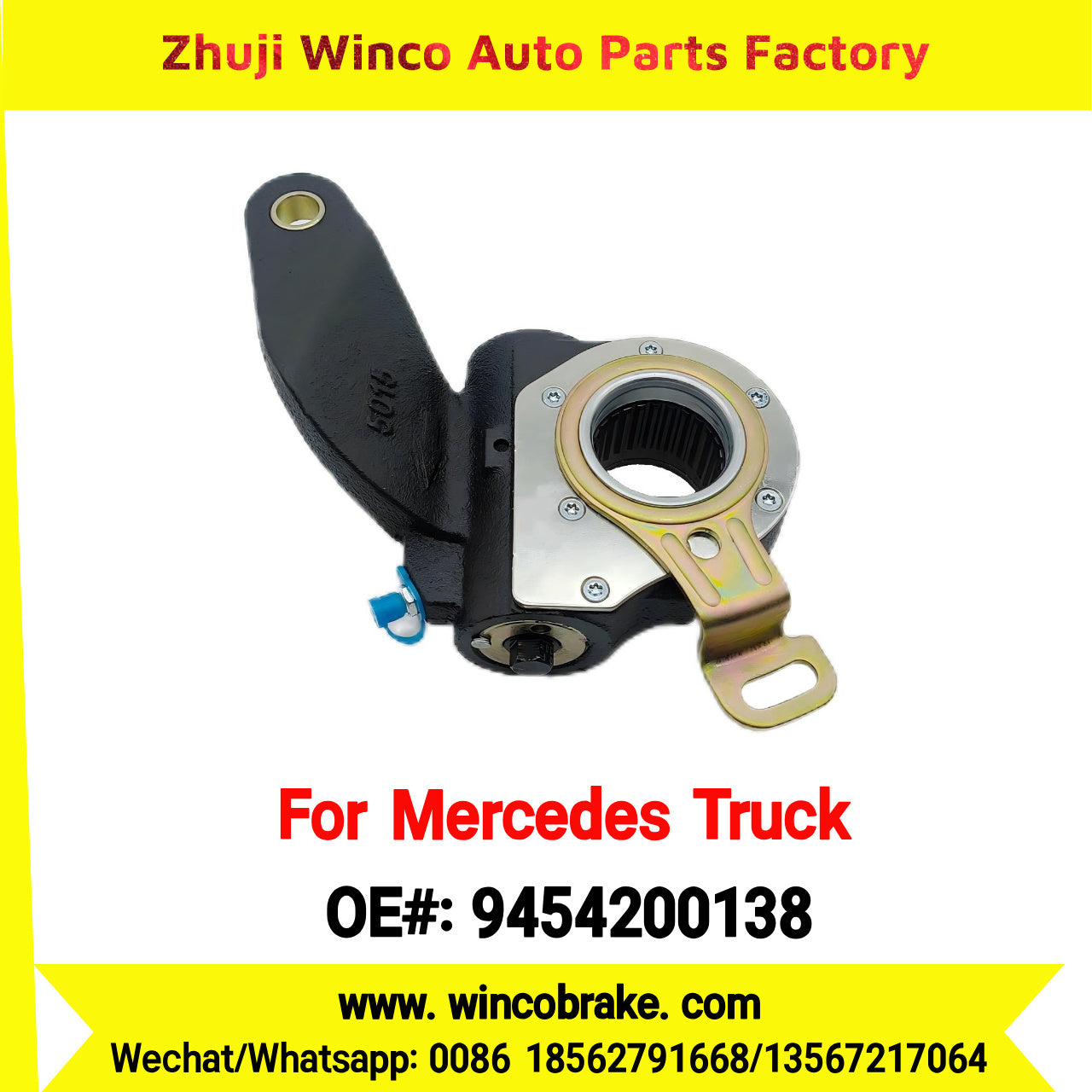 Winco OEM 9454200138 Mercedes Benz Slack Adjuster Slack Auto Brake Adjustment Arm for Benz TO FIT MERCEDES TRUCKS REPLACES HALDEX 80008