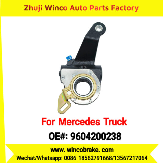 Winco OEM 9604200238 Brake Adjuster for Mercedes Benz Truck Automatic Slack Adjuster Auto Parts Brake Adjusting Arm Haldex Type 1 Hole TO FIT MERCEDES Trucks 26 Teeth Replace Haldex 80651