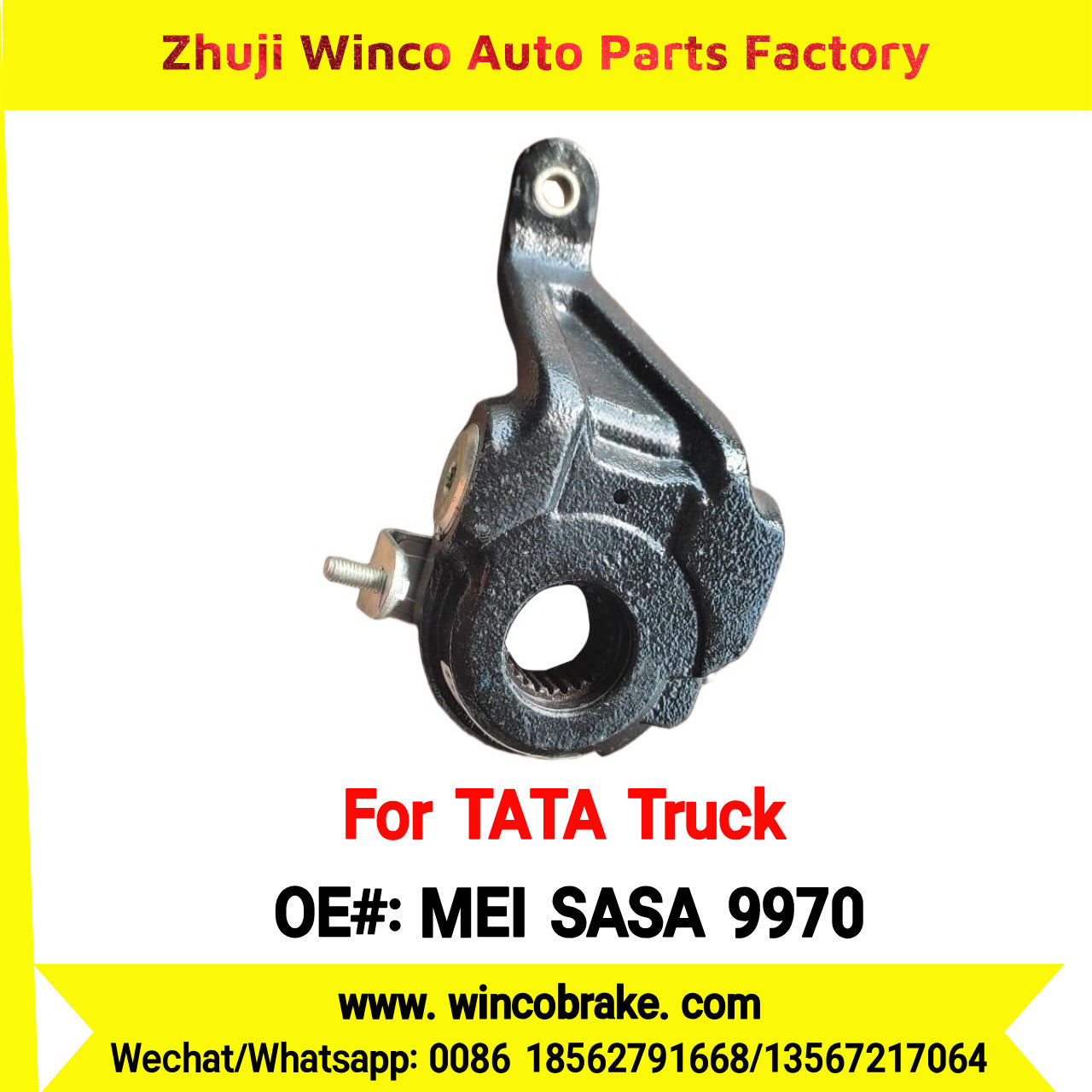 Winco OEM MEI SASA 9970 India Truck Parts New Automatic Brake Slack Adjuster for TATA Truck Brakes Replace MEI SASA 9970 SUIT TO INDIAN TATA TRUCKS