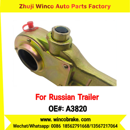 Winco OEM A3820 Manual Slack Adjuster for Russian Trailer L1 AXLE Russian Heavy Duty 37 Teeth