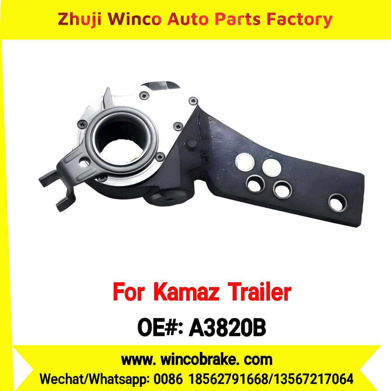 Winco OEM A3820B New Condition Automatic Slack Adjuster Export to Russian Market for KAMAZ Trailer L1 AXLE