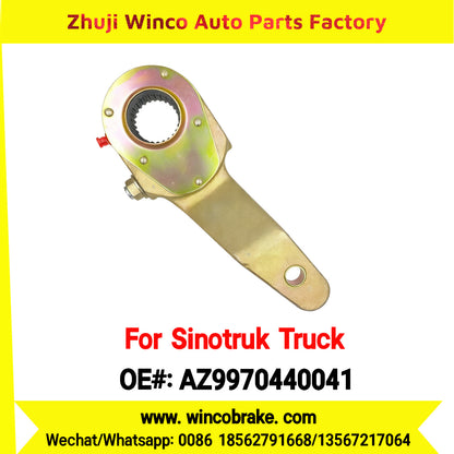 Winco OEM AZ9970440041 Manual Slack Adjuster for Suit to China Sinotruk Truck Howo Front LH 28 Teeth SPARE PARTS