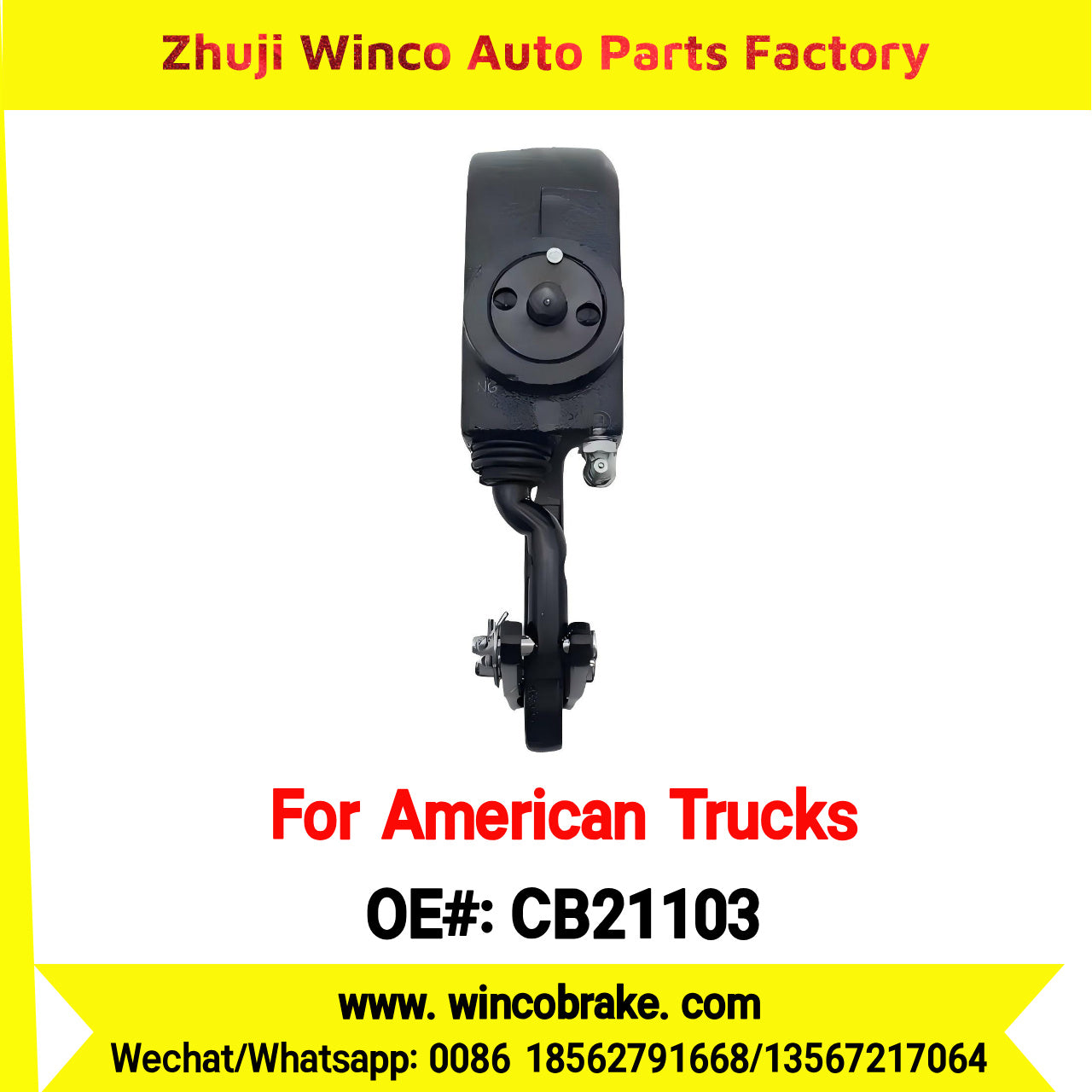 Winco OEM CB21103 Automatic Slack Adjuster 10 Spline 5-6" for Truck Brake Systems Replaces CB21103
