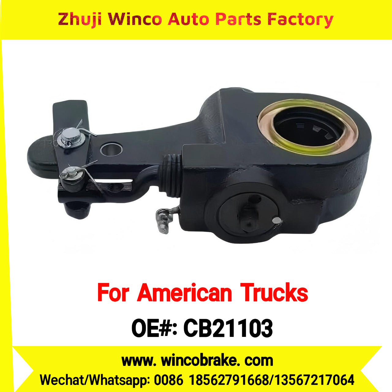 Winco OEM CB21103 Automatic Slack Adjuster 10 Spline 5-6" for Truck Brake Systems Replaces CB21103