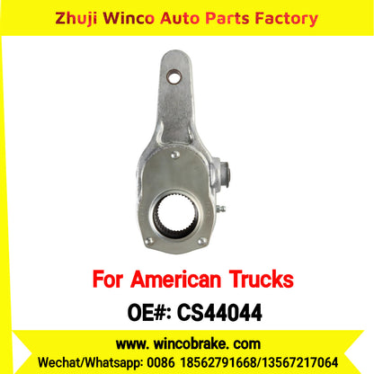 Winco OEM CS44044 Manual Brake Slack Adjuster MERITOR AXLE Truck Trailer Straight 1 Holes 37 Spline Brake Systems Accessory American Trucks Type To Replace Haldex CS44044