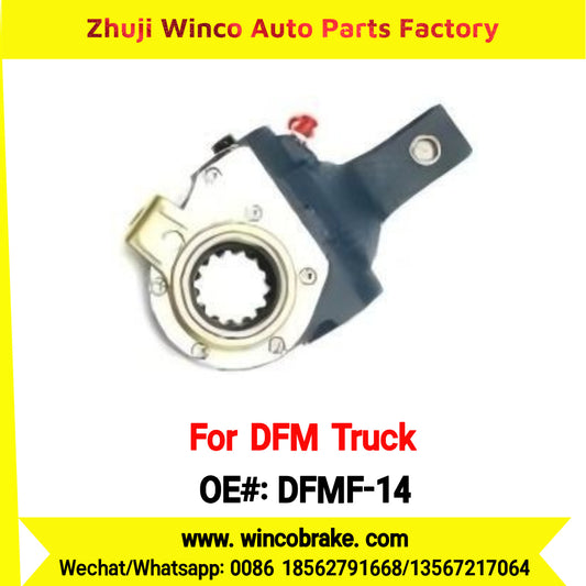 Winco OEM DFMF-14 Automatic Slack Adjuster for Suit to Chinese DONGFENG DFM Dalishen Truck Front LH / RH 14 teeth