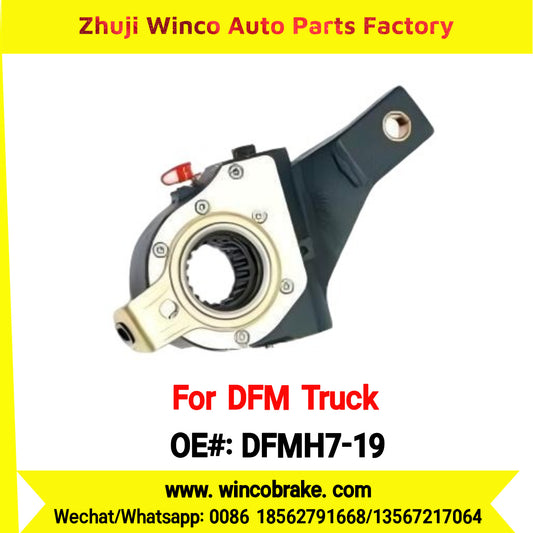 Winco OEM DFMH7-19 Automatic Slack Adjuster for Suit to Chinese DONGFENG DFM Liuqi Chenglong H7 Truck Rear LH / RH 19 teeth