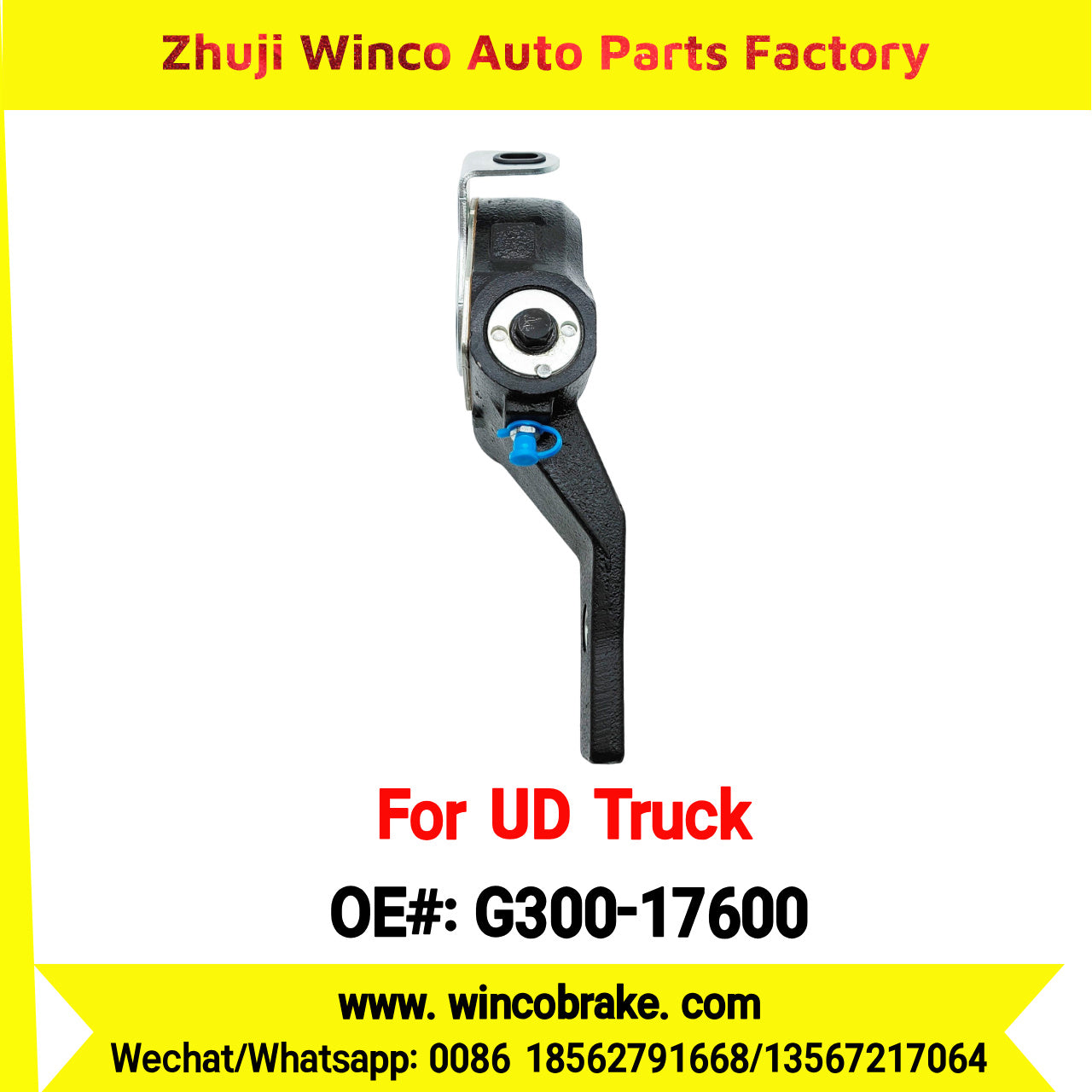 Winco OEM G300-17600 Automatic Slack Adjuster for Suit to UD Truck to Southeast Asia Market 1 Hole 24 Teeth