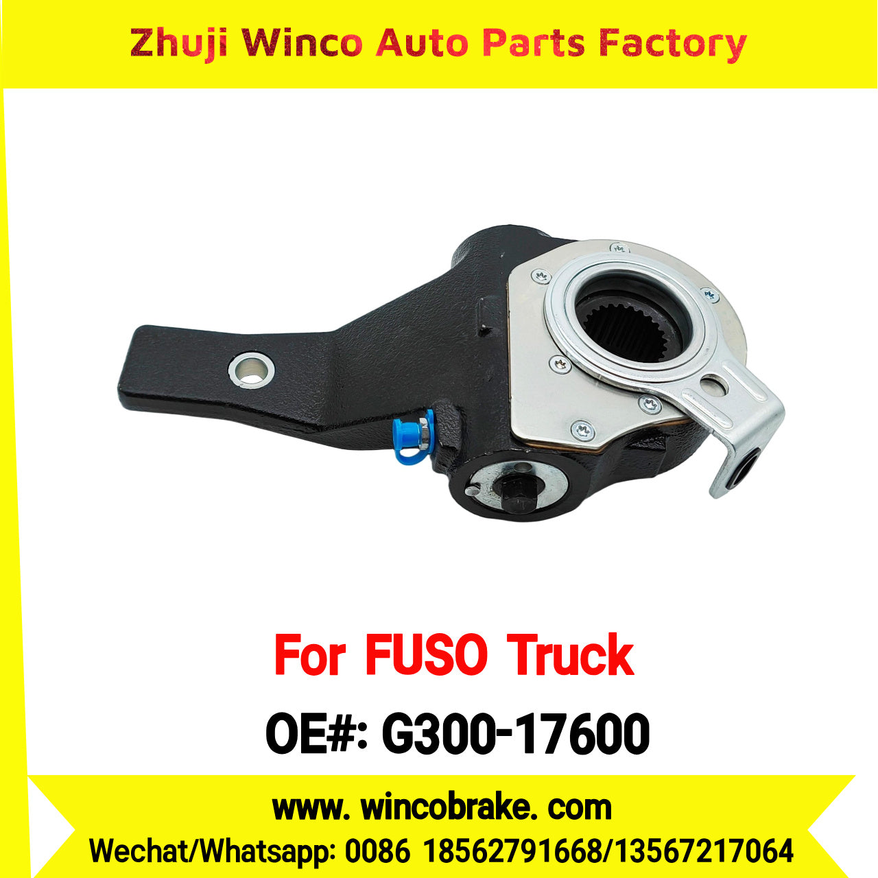 Winco OEM G300-17600 Automatic Slack Adjuster for Suit to FUSO Truck to Southeast Asia Market 1 Hole 24 Teeth