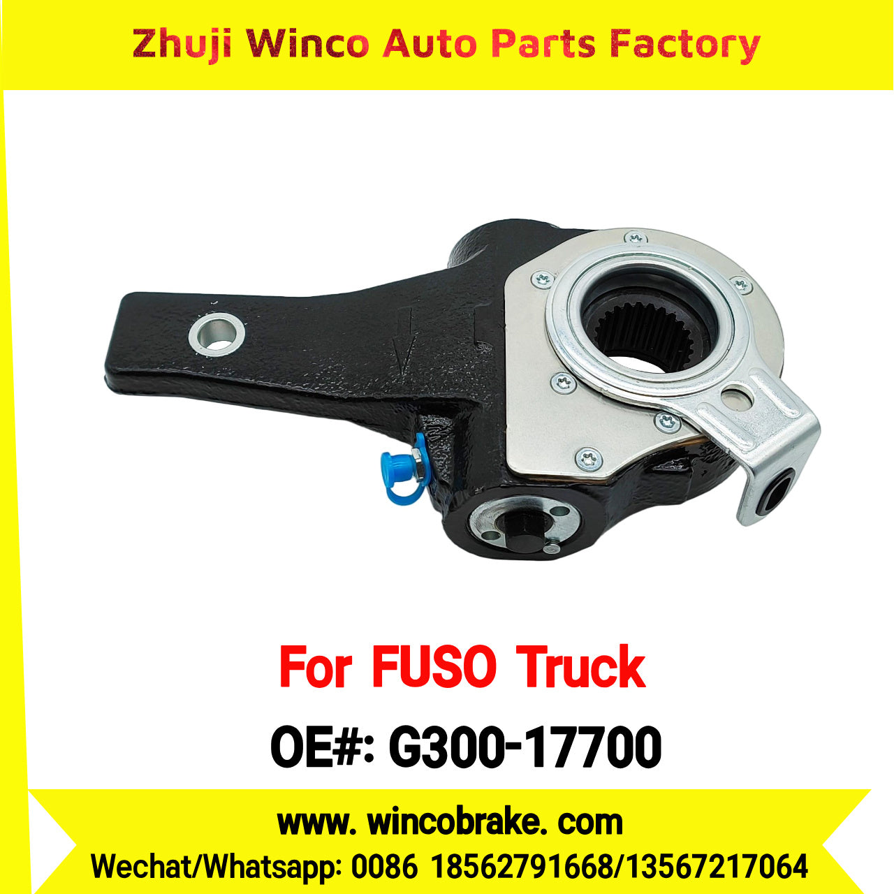 Winco OEM G300-17700 Automatic Slack Adjuster for Suit to FUSO Truck to Southeast Asia Market 1 Hole 24 Teeth