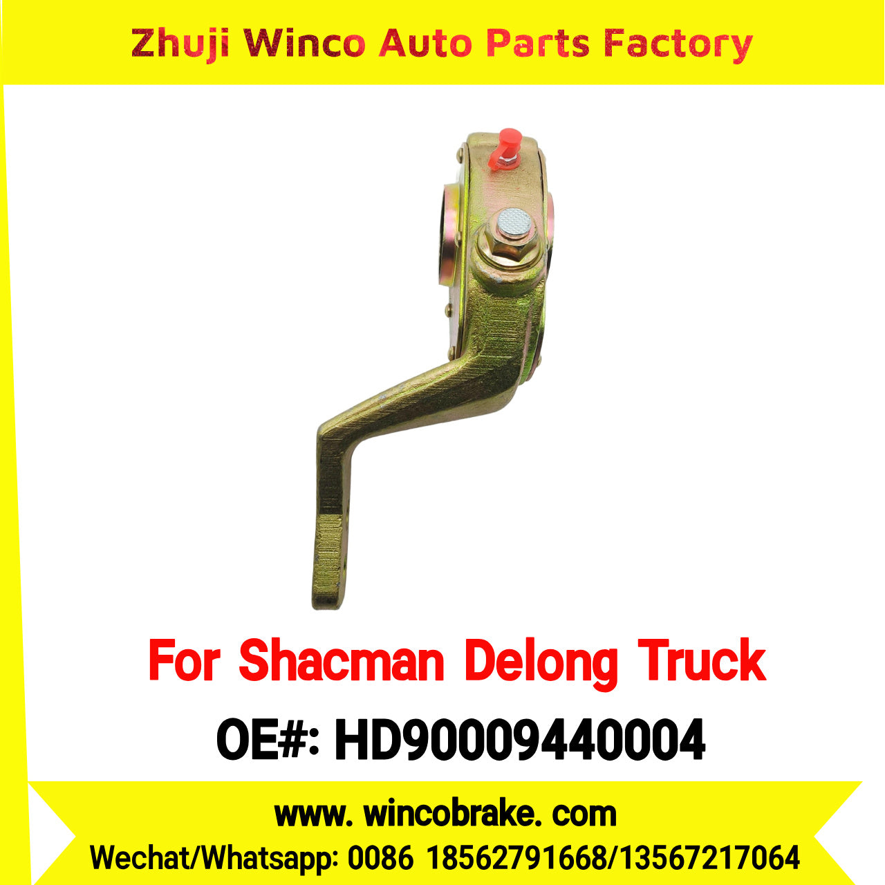 Winco OEM HD90009440004 Manual Slack Adjuster for Suit to Front Shacman Delong N3000 Truck Spare Parts RH 14 Teeth