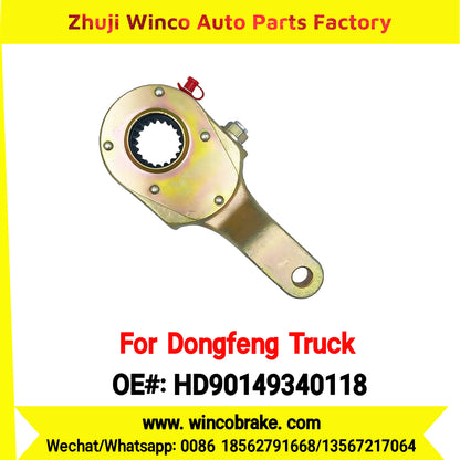 Winco OEM HD90149340118 Manual Slack Adjuster for Suit to China Dongfeng Truck Tianlong KC Brake Parts Front Right 19 Teeth
