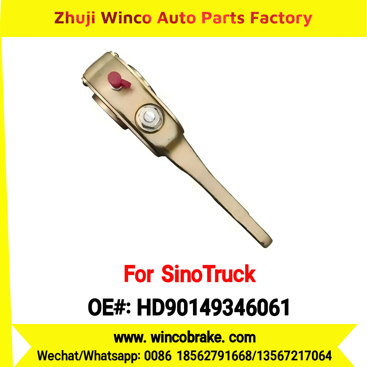 Winco OEM HD90149346061 SUPPLY Brake Adjusting Arm LGMG MT95 MINING TRUCK HANDE ALEX SPARE PARTS