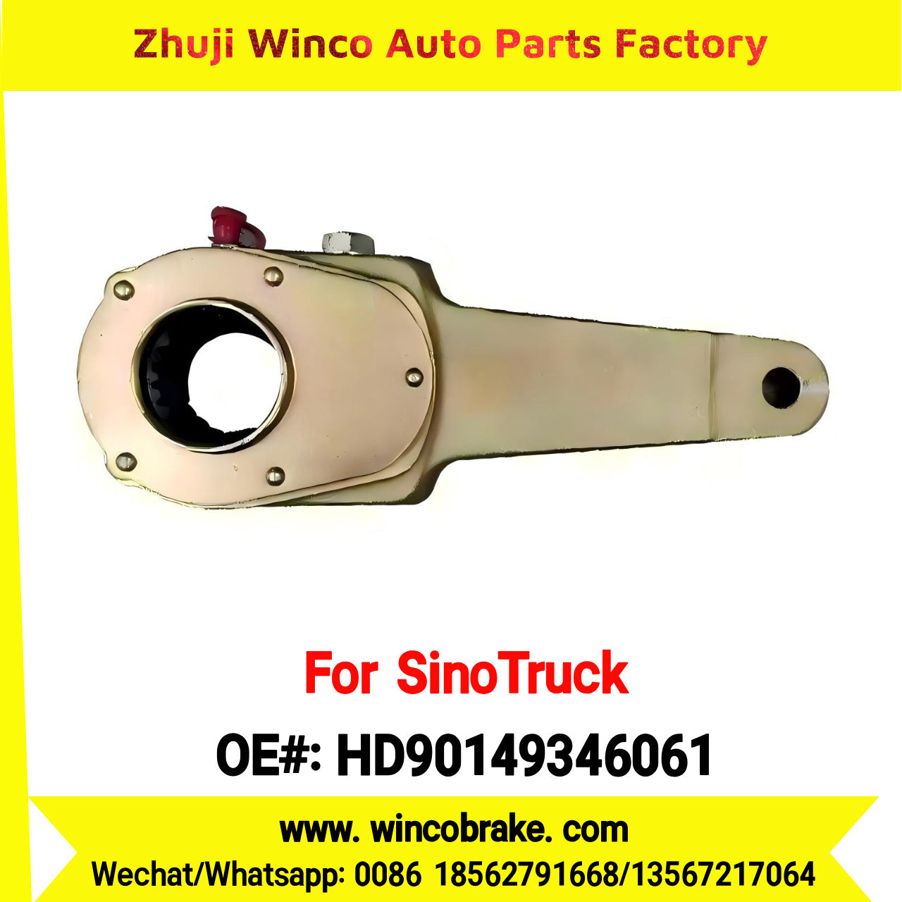 Winco OEM HD90149346061 SUPPLY Brake Adjusting Arm LGMG MT95 MINING TRUCK HANDE ALEX SPARE PARTS