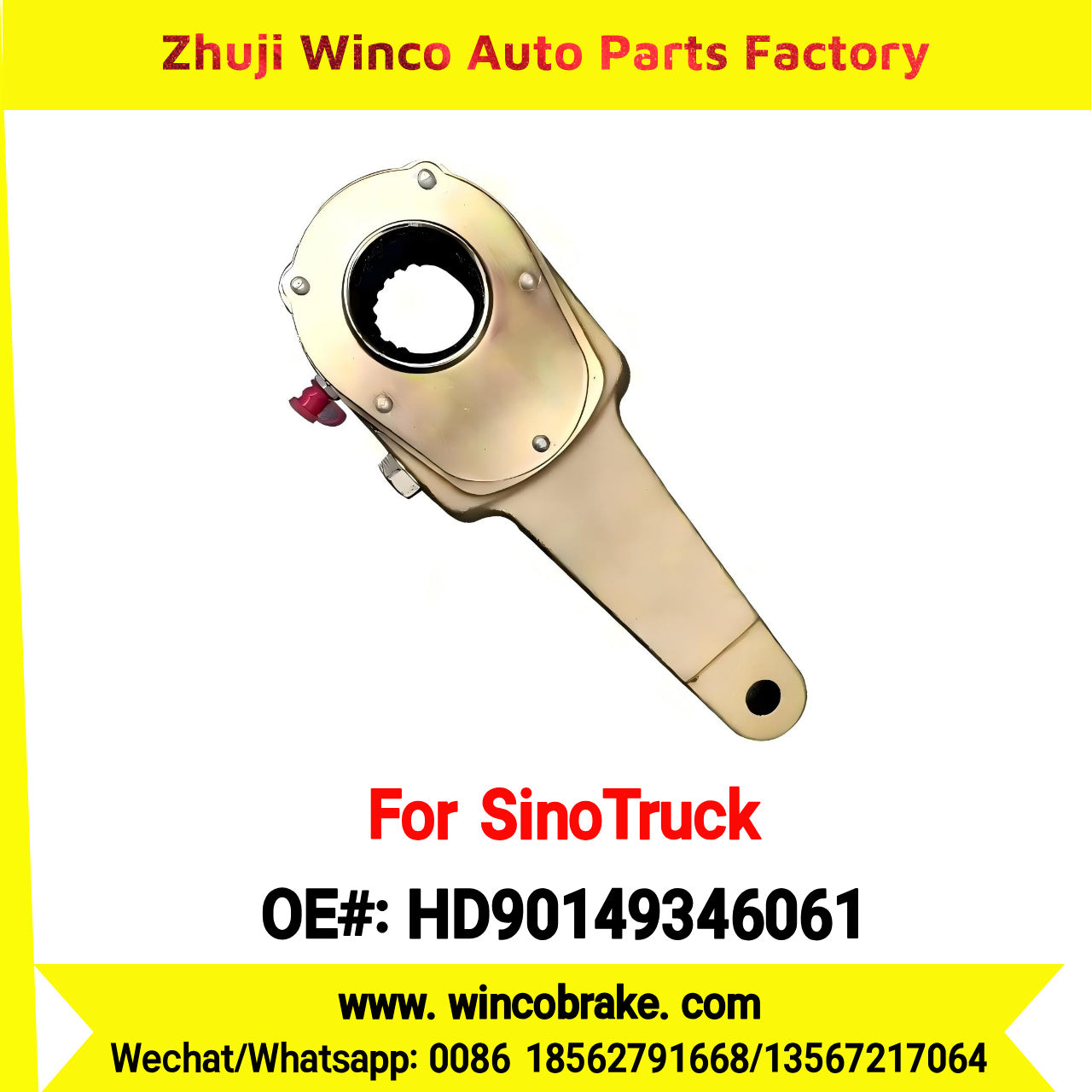 Winco OEM HD90149346061 SUPPLY Brake Adjusting Arm LGMG MT95 MINING TRUCK HANDE ALEX SPARE PARTS