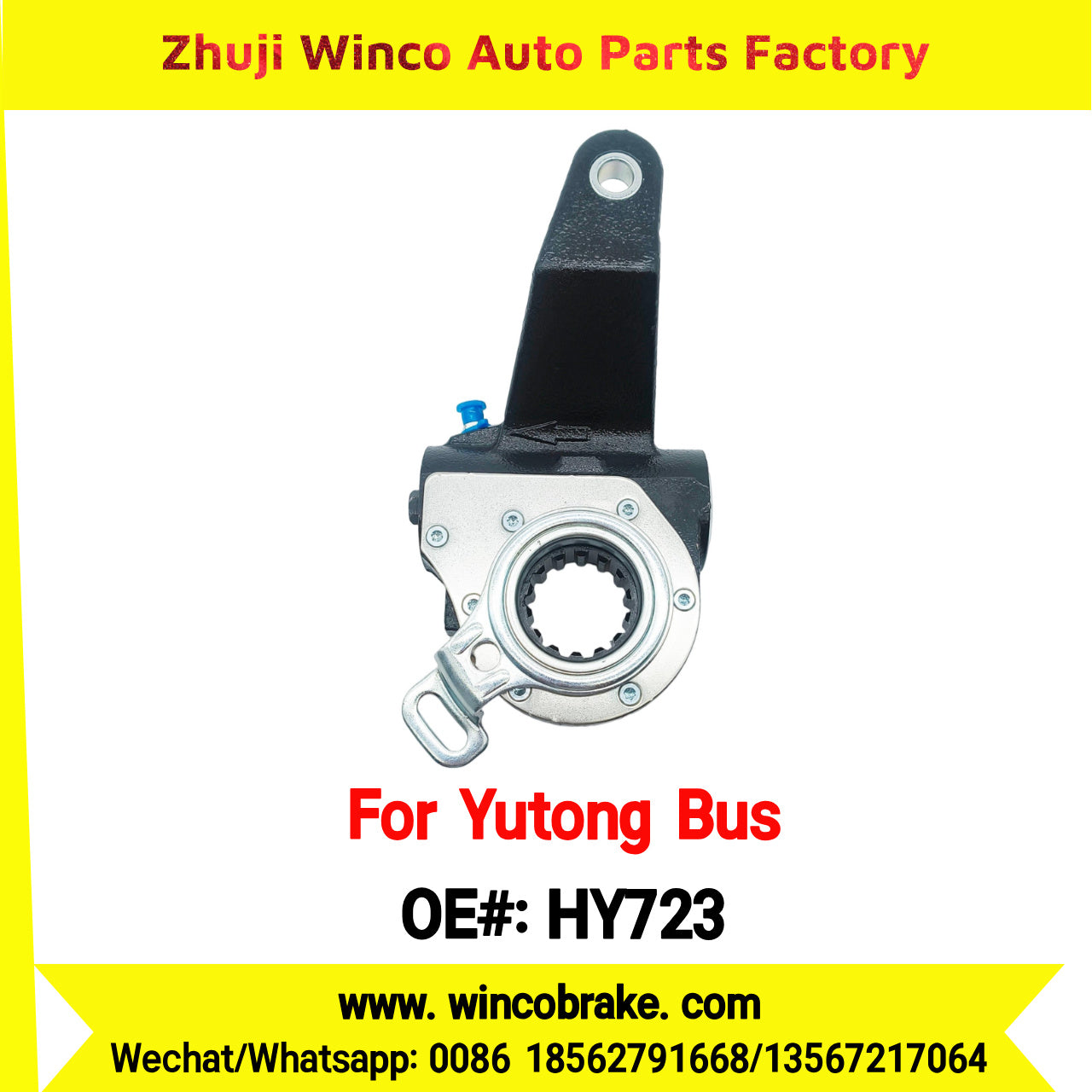 Winco OEM HY723 Automatic Slack Adjuster TO FIT YUTONG BUS 14 Teeth
