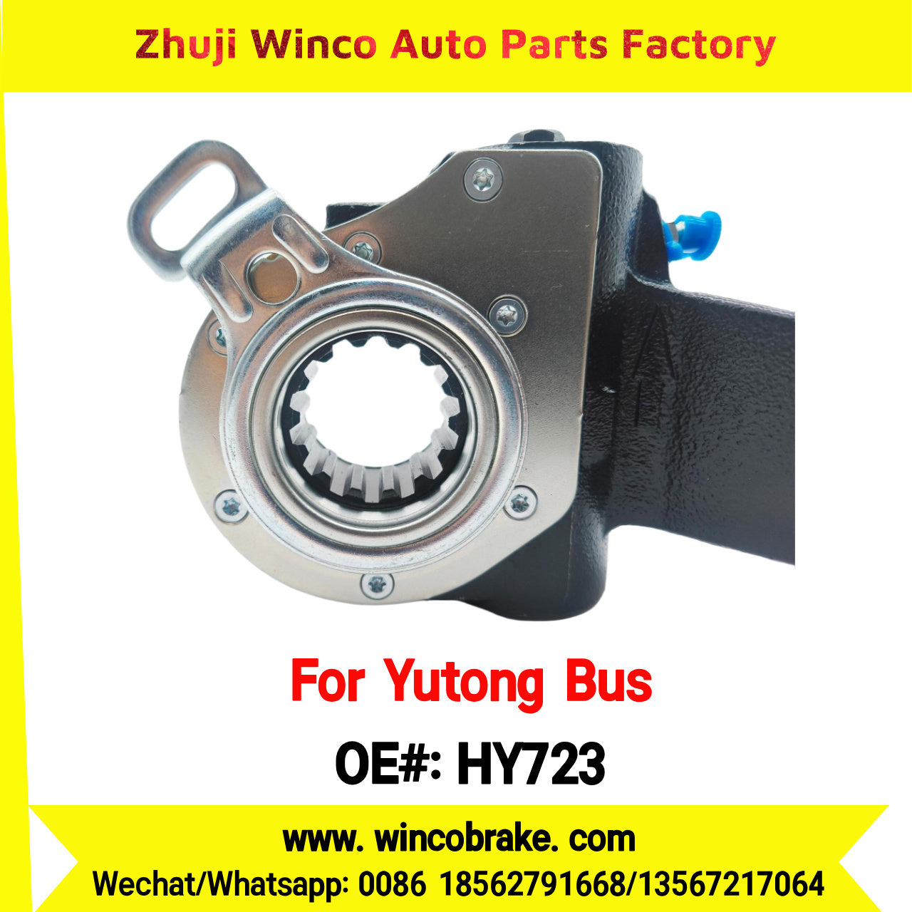 Winco OEM HY723 Automatic Slack Adjuster TO FIT YUTONG BUS 14 Teeth