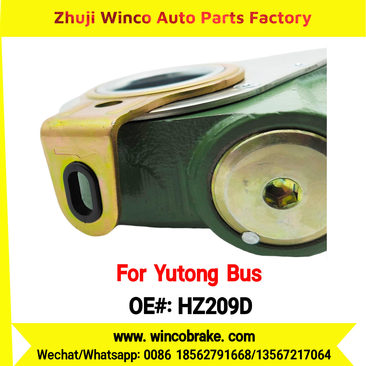 Winco OEM HZ209D Automatic Slack Adjuster TO FIT YUTONG BUS EQ Series 14 Teeth