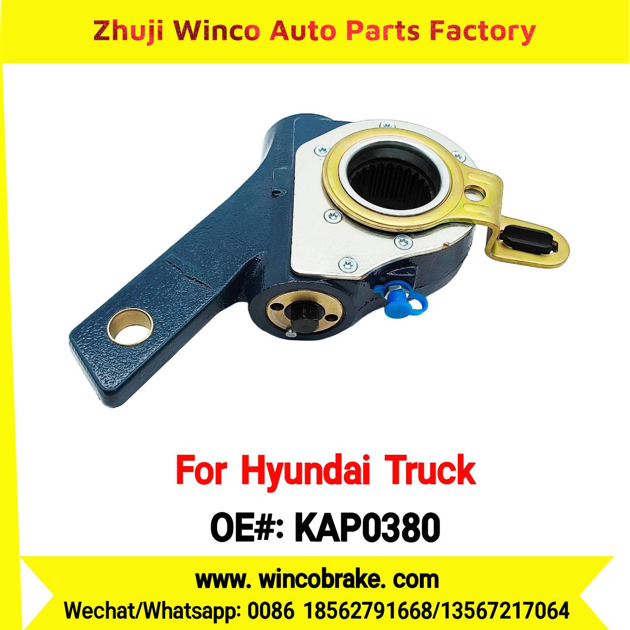Winco OEM KAP0380 Automatic Slack Adjuster for Suit to Korea HYUNDAI NEW POWER TRAGO TRUCKS to Southeast Asia Market