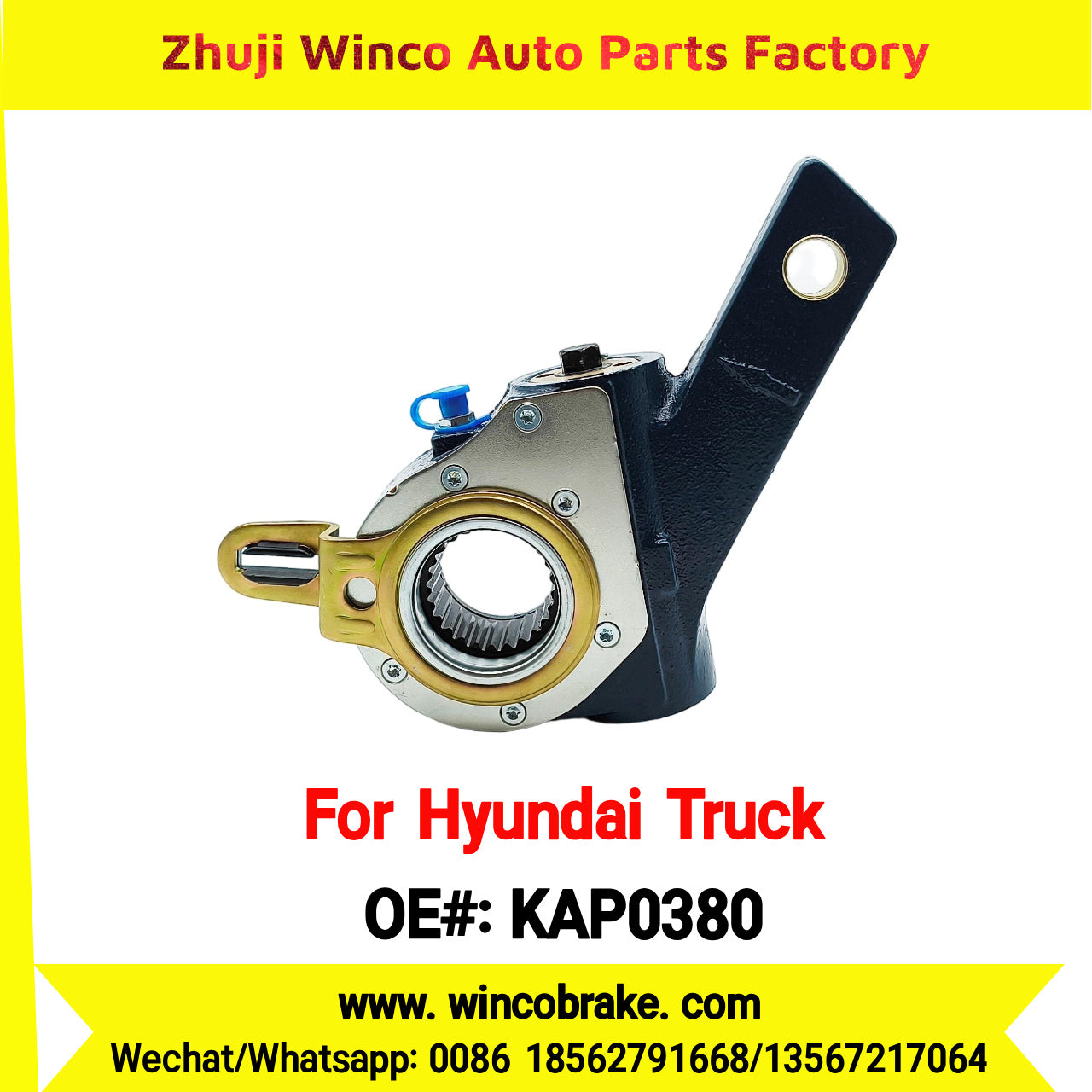 Winco OEM KAP0380 Automatic Slack Adjuster for Suit to Korea HYUNDAI NEW POWER TRAGO TRUCKS to Southeast Asia Market