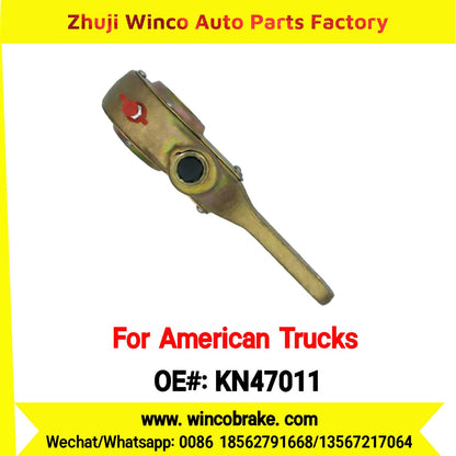 Winco OEM KN47011 Manual Brake Slack Adjuster MERITOR AXLE Truck Trailer Straight 2 Holes 10 Spline Brake Systems Accessory American Trucks Type To Replace Haldex KN47011