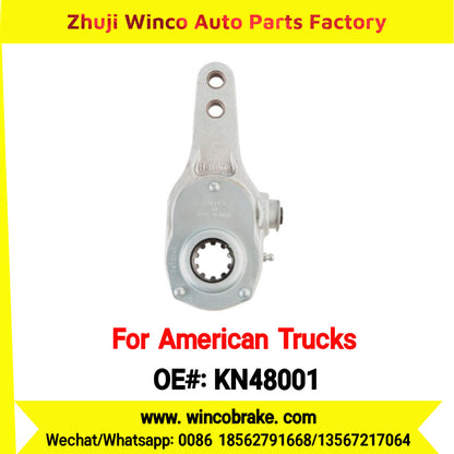 Winco OEM KN48001 Manual Brake Slack Adjuster Semi Truck Trailer Straight 10 Spline Brake Systems Accessory American Trucks Type To Replace Haldex KN48001