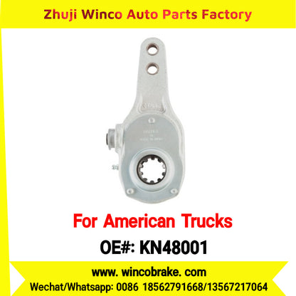 Winco OEM KN48001 Manual Brake Slack Adjuster Semi Truck Trailer Straight 10 Spline Brake Systems Accessory American Trucks Type To Replace Haldex KN48001