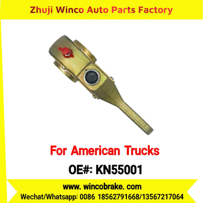 Winco OEM KN55001 Manual Brake Slack Adjuster MERITOR AXLE Truck Trailer Straight 1 Holes 24 Spline Brake Systems Accessory American Trucks Type To Replace Haldex KN55001