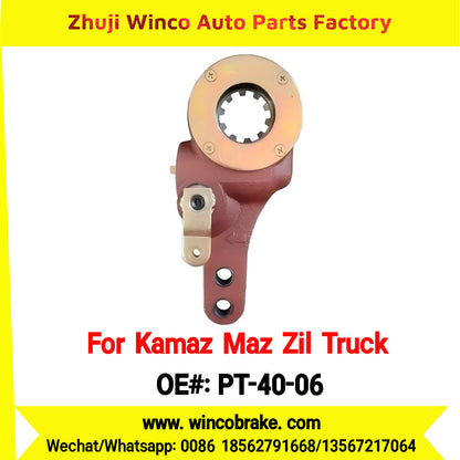 Winco OEM PT-40-06 Automatic Slack Adjuster for LH 10 Teeth Kamaz Maz Zil Truck Russian Heavy Duty