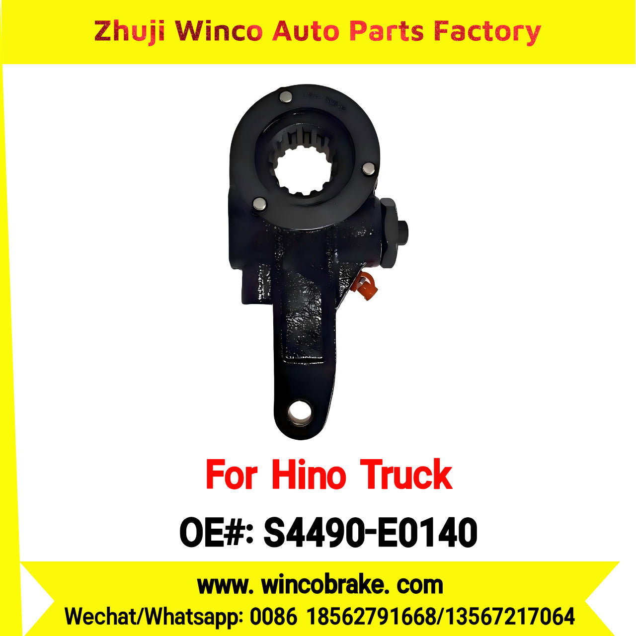 Winco OEM S4490-E0140 Factory Supply New Condition Brake Slack Adjuster for Hino 500 FM260