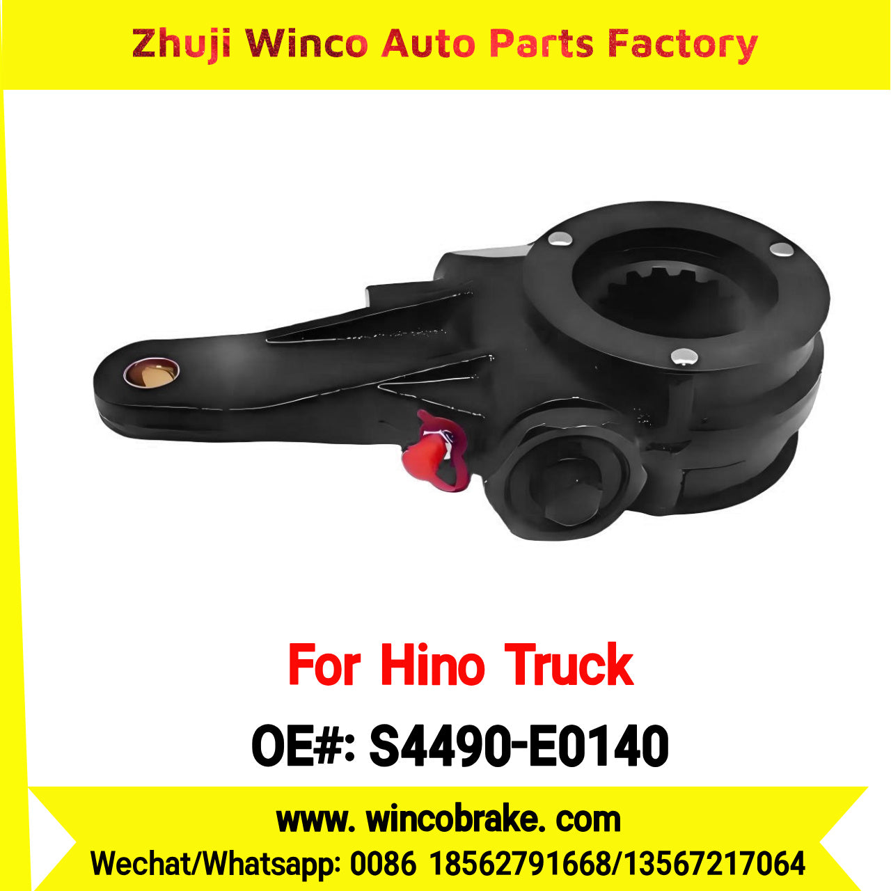 Winco OEM S4490-E0140 Factory Supply New Condition Brake Slack Adjuster for Hino 500 FM260