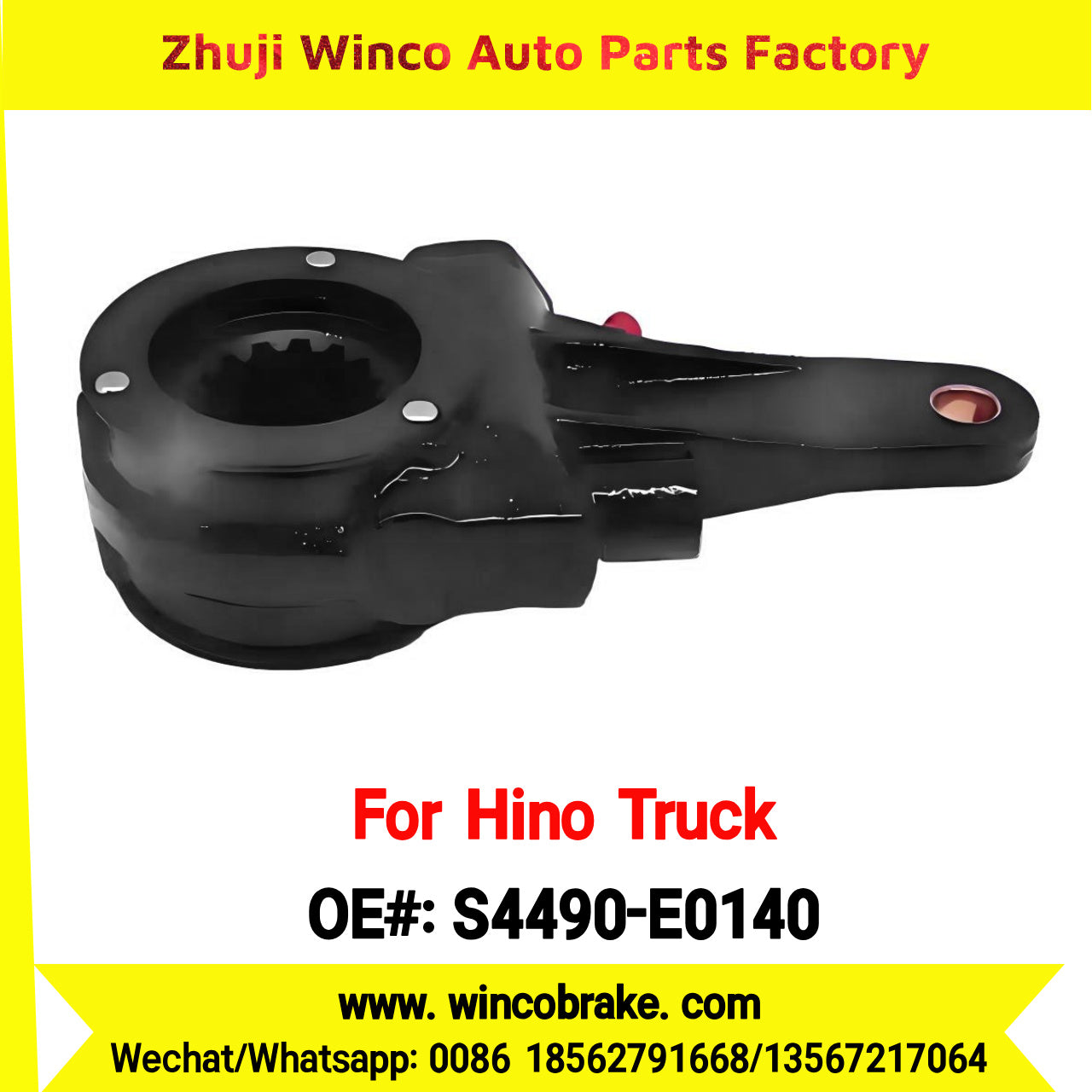 Winco OEM S4490-E0140 Factory Supply New Condition Brake Slack Adjuster for Hino 500 FM260