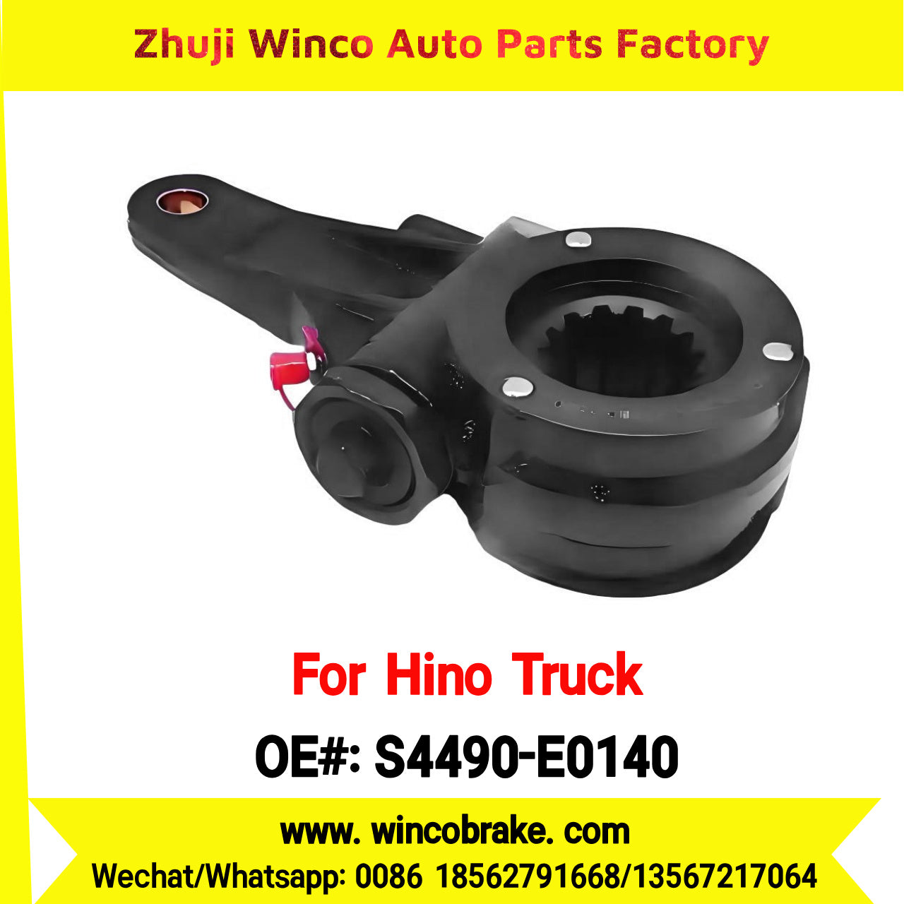 Winco OEM S4490-E0140 Factory Supply New Condition Brake Slack Adjuster for Hino 500 FM260