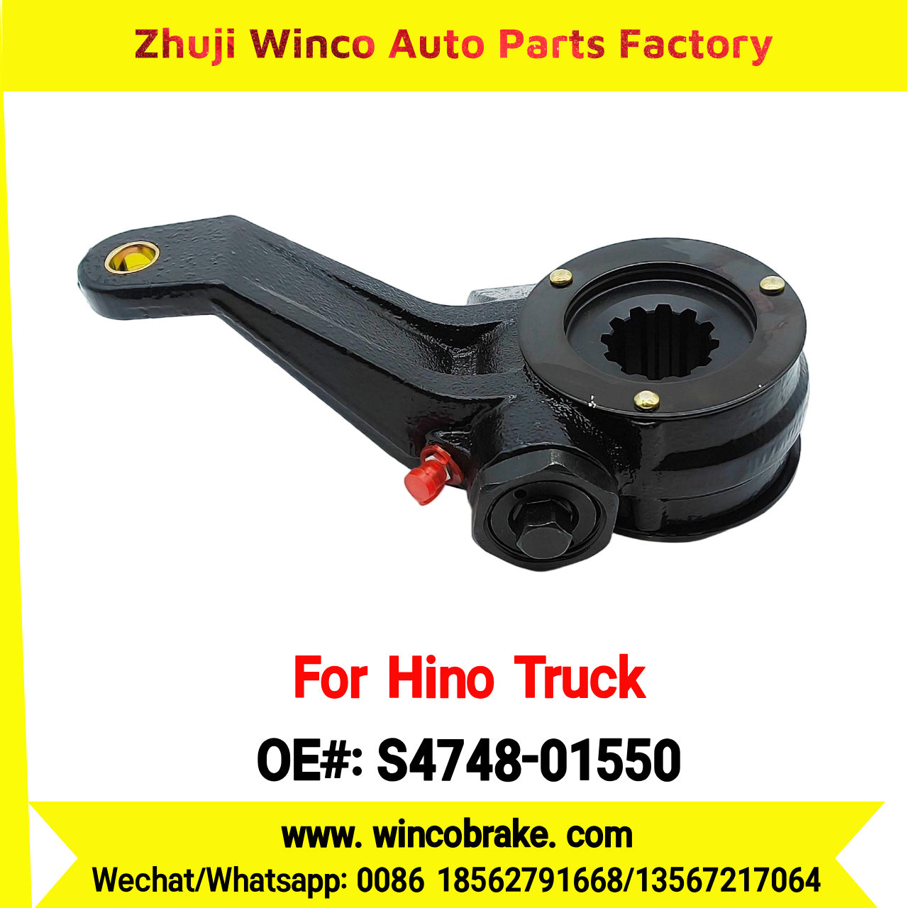 Winco OEM S4748-01550 Brake Slack Adjuster Suit to Japanese HINO Truck EF500 Spare Parts