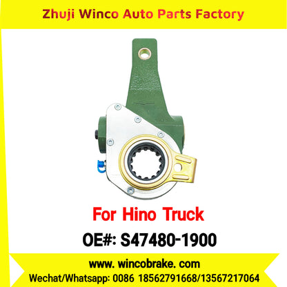 Winco OEM S47480-1900 Automatic Slack Adjuster Suit to Japanese HINO Truck 1 Hole 14 Teeth Spare Parts To Replace Haldex Slack Adjuster Hino 700