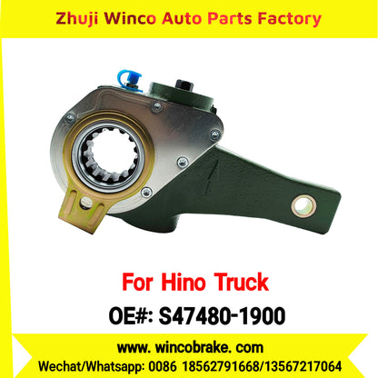 Winco OEM S47480-1900 Automatic Slack Adjuster Suit to Japanese HINO Truck 1 Hole 14 Teeth Spare Parts To Replace Haldex Slack Adjuster Hino 700