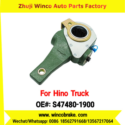 Winco OEM S47480-1900 Automatic Slack Adjuster Suit to Japanese HINO Truck 1 Hole 14 Teeth Spare Parts To Replace Haldex Slack Adjuster Hino 700