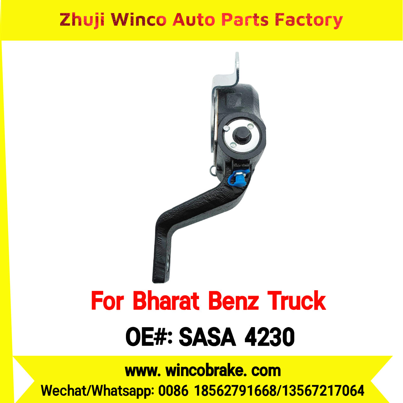 Winco OEM SASA 4230 Automatic Slack Adjuster RH for Suit to India BHARAT BENZ Truck Tractor Bus All Kinds in Good Quality 24 Teeth