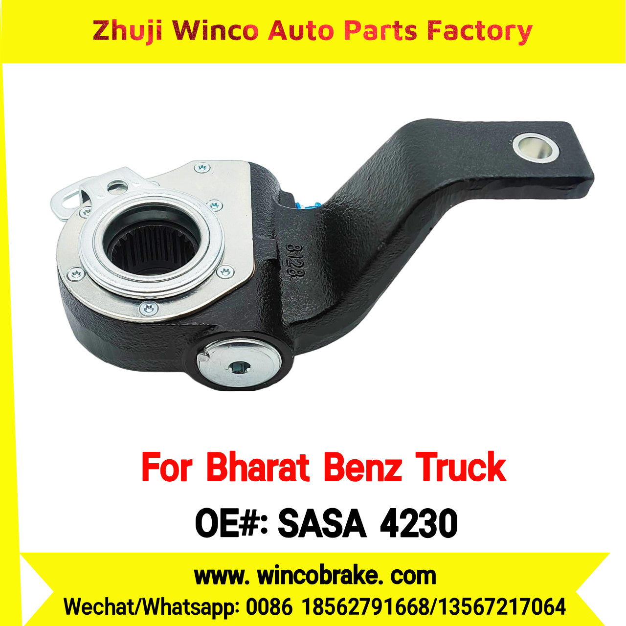 Winco OEM SASA 4230 Automatic Slack Adjuster RH for Suit to India BHARAT BENZ Truck Tractor Bus All Kinds in Good Quality 24 Teeth
