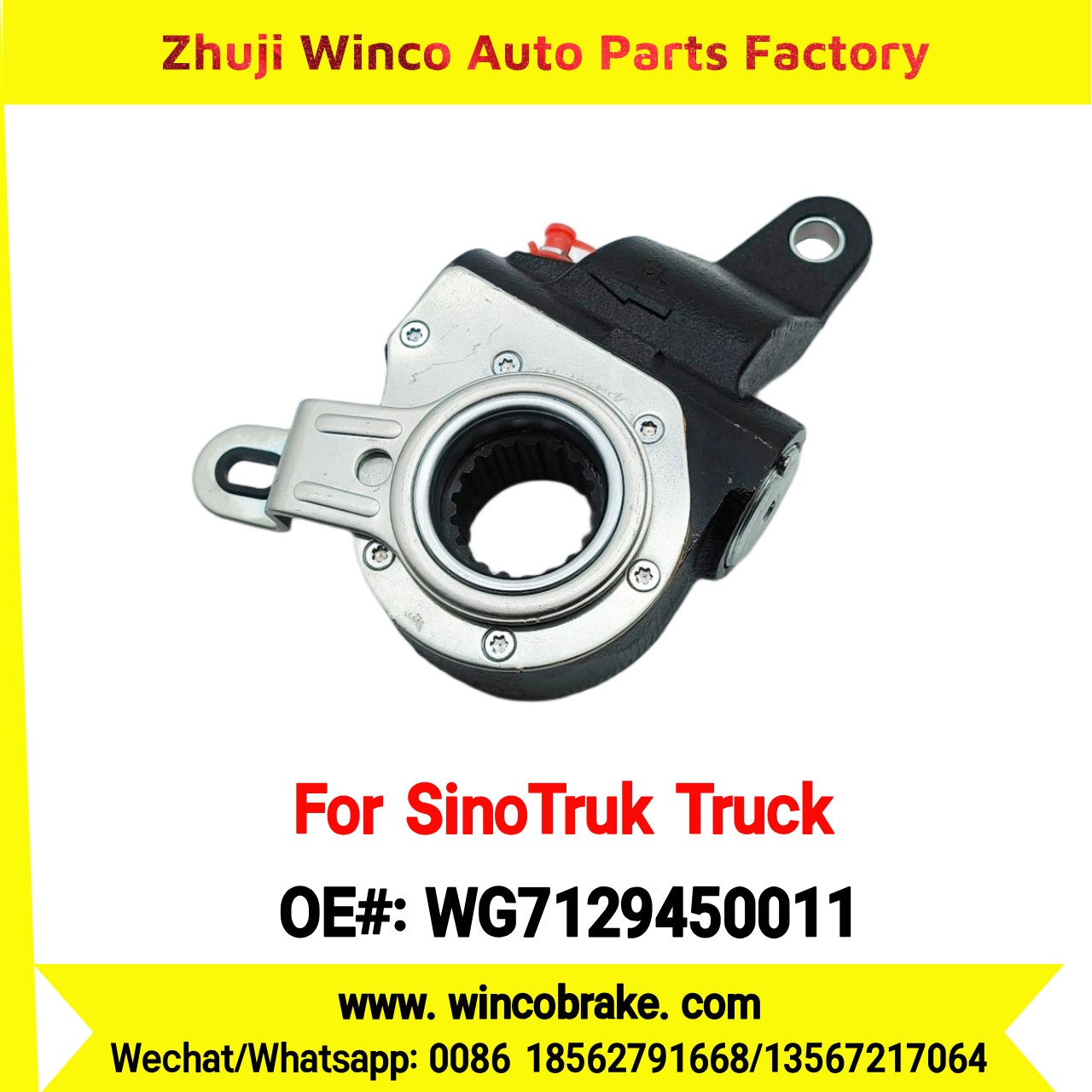 Winco OEM WG7129450011 Automatic Slack Adjuster for Suit to China Sinotruk SITRAK C7H MCP16 AXLE 19 Teeth Spare Parts To Replace Haldex Howo Trucks