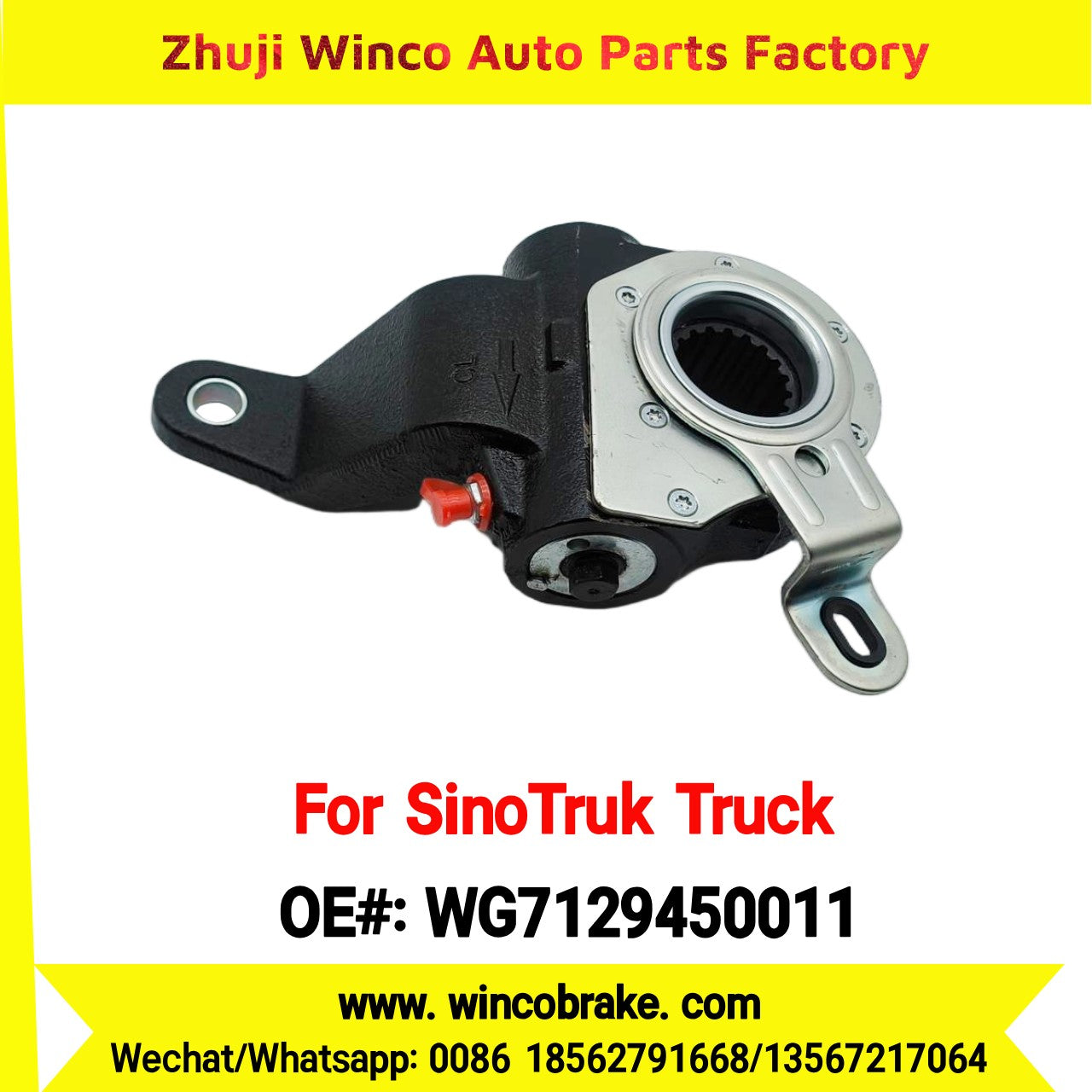 Winco OEM WG7129450011 Automatic Slack Adjuster for Suit to China Sinotruk SITRAK C7H MCP16 AXLE 19 Teeth Spare Parts To Replace Haldex Howo Trucks