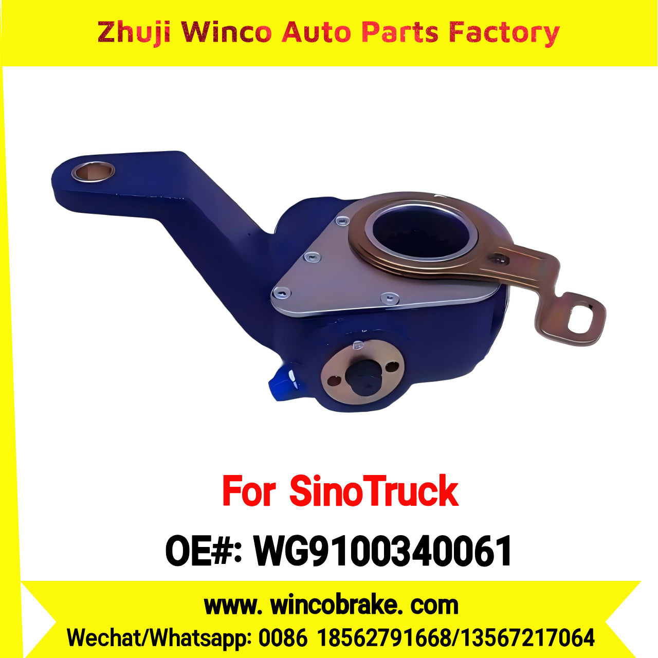 Winco OEM WG9100340061 Factory Supply Automatic Slack Adjuster for Sinotruck HOWO Truck Spare Parts